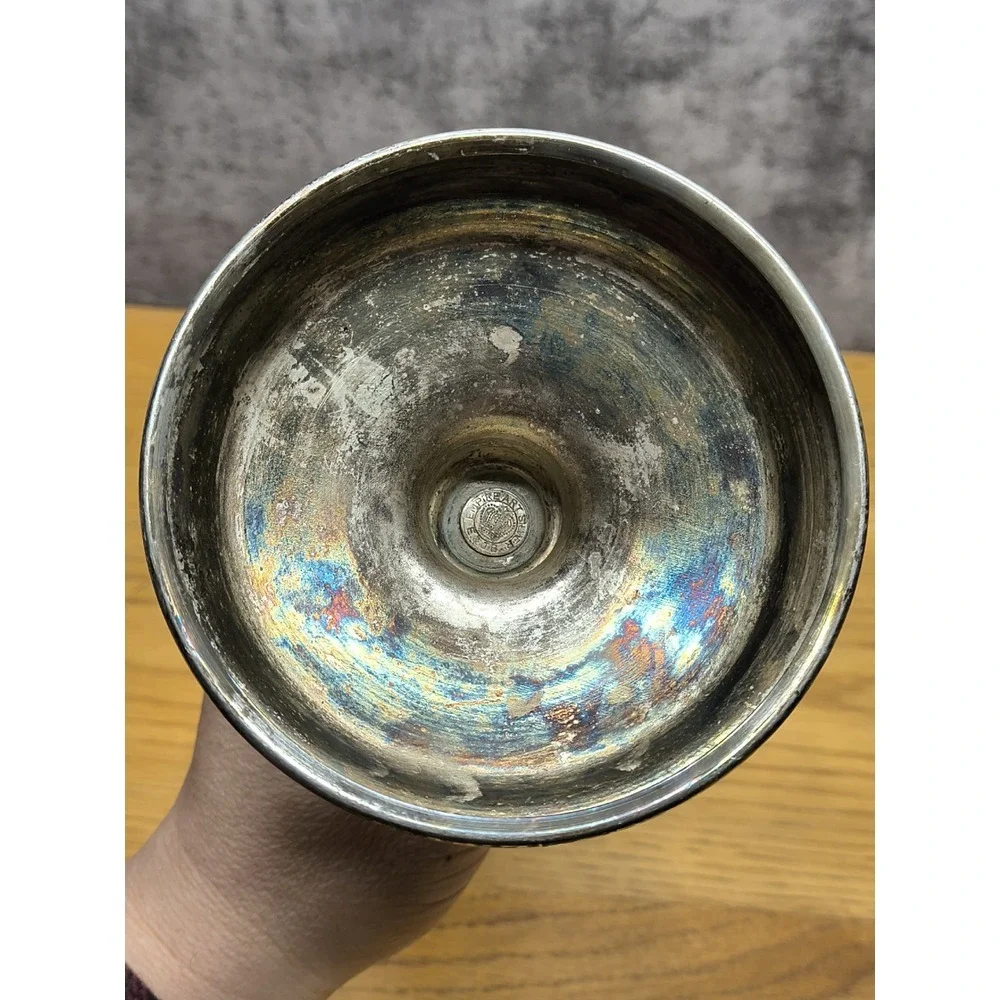 E & J.B Silver Plated‎ Vase